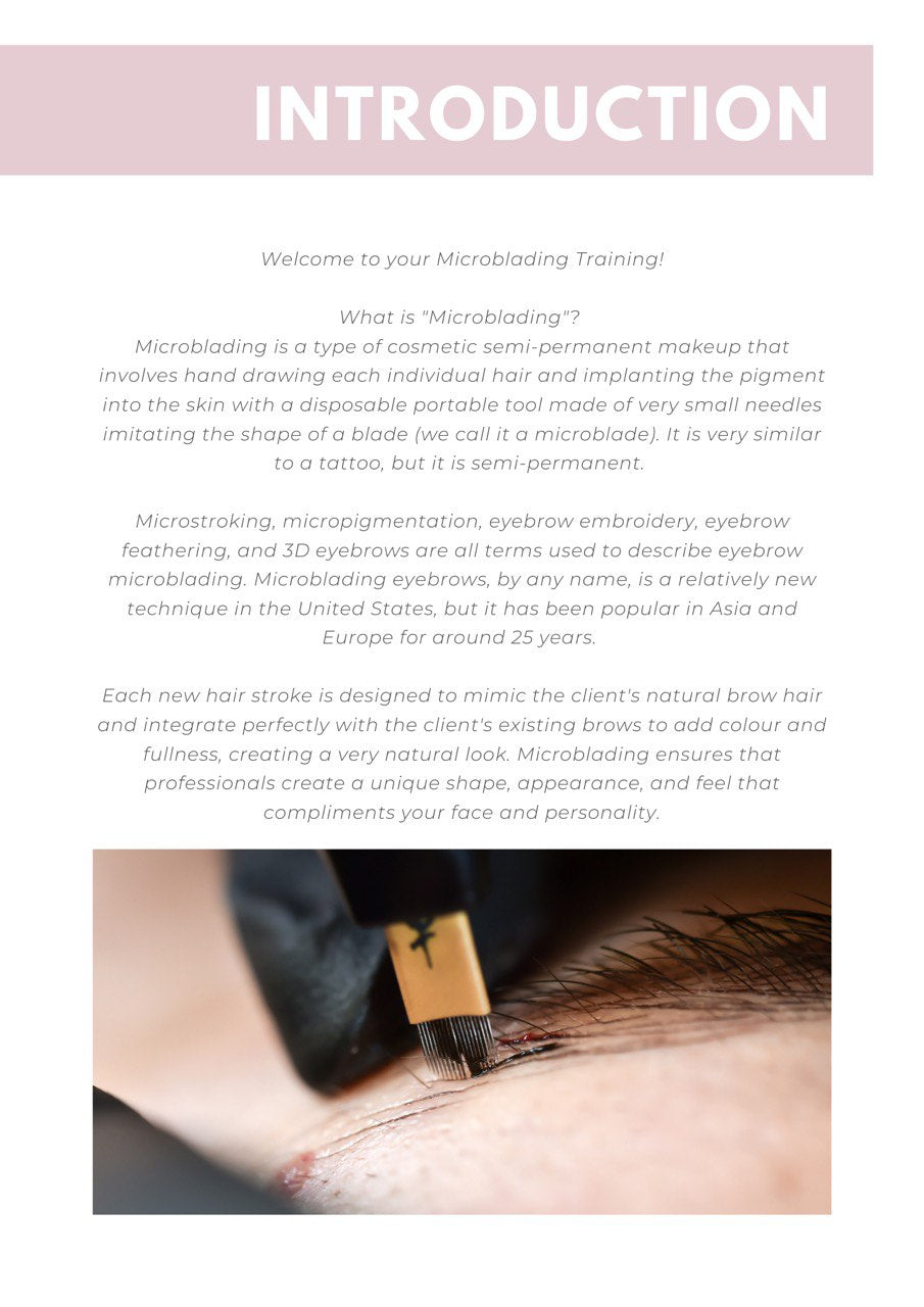 ONLINE MICROBLADING COURSE